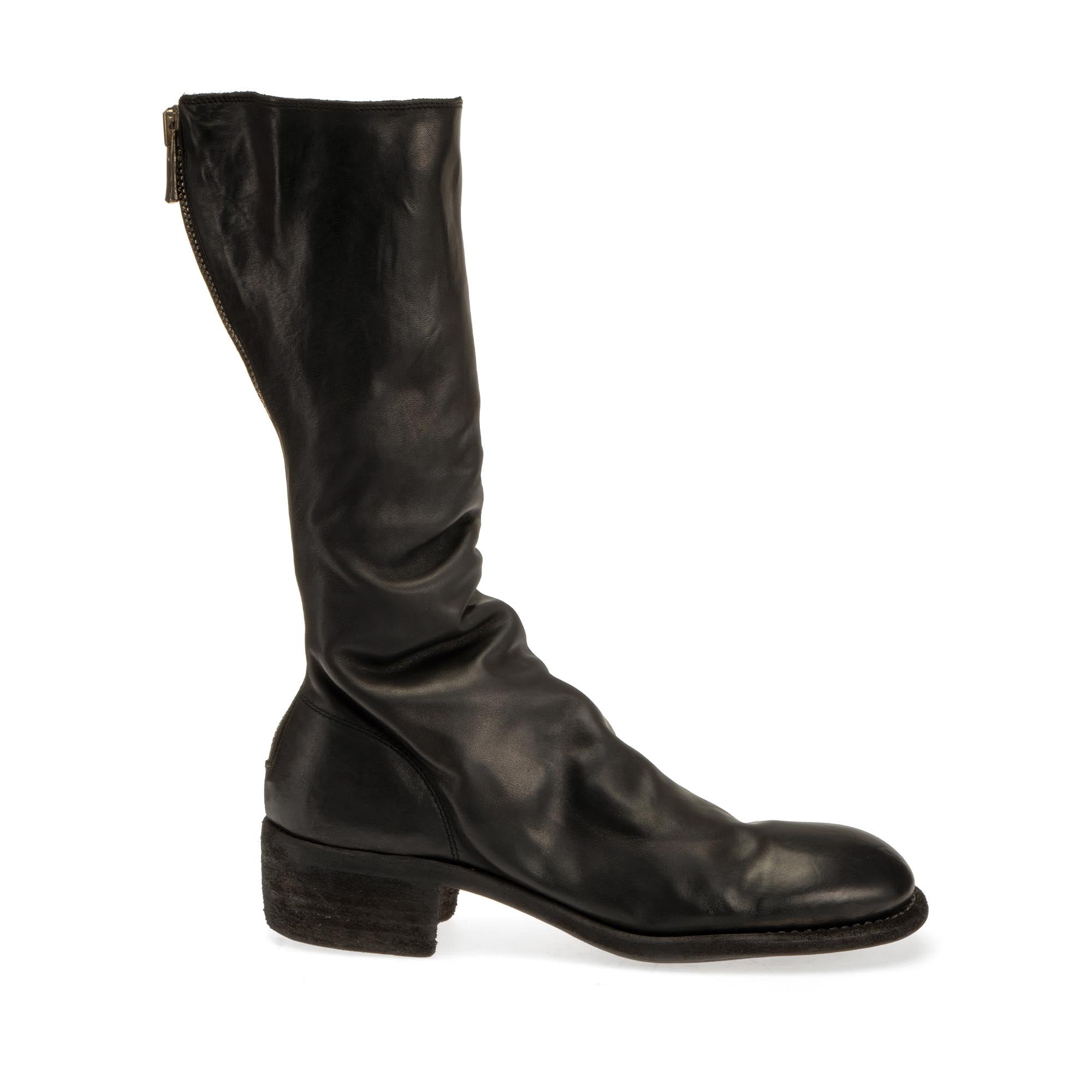 BACK ZIP HIGH BOOTS – GUIDI