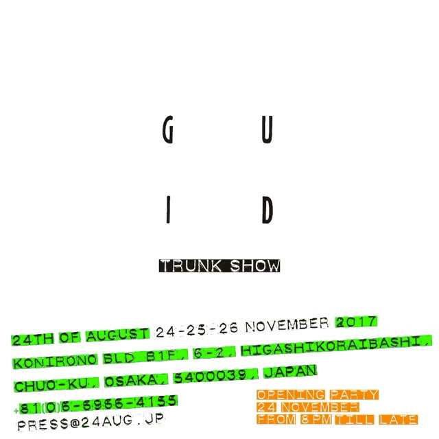 OSAKA - GUIDI TRUNKSHOW AT 24TH OF AUGUST