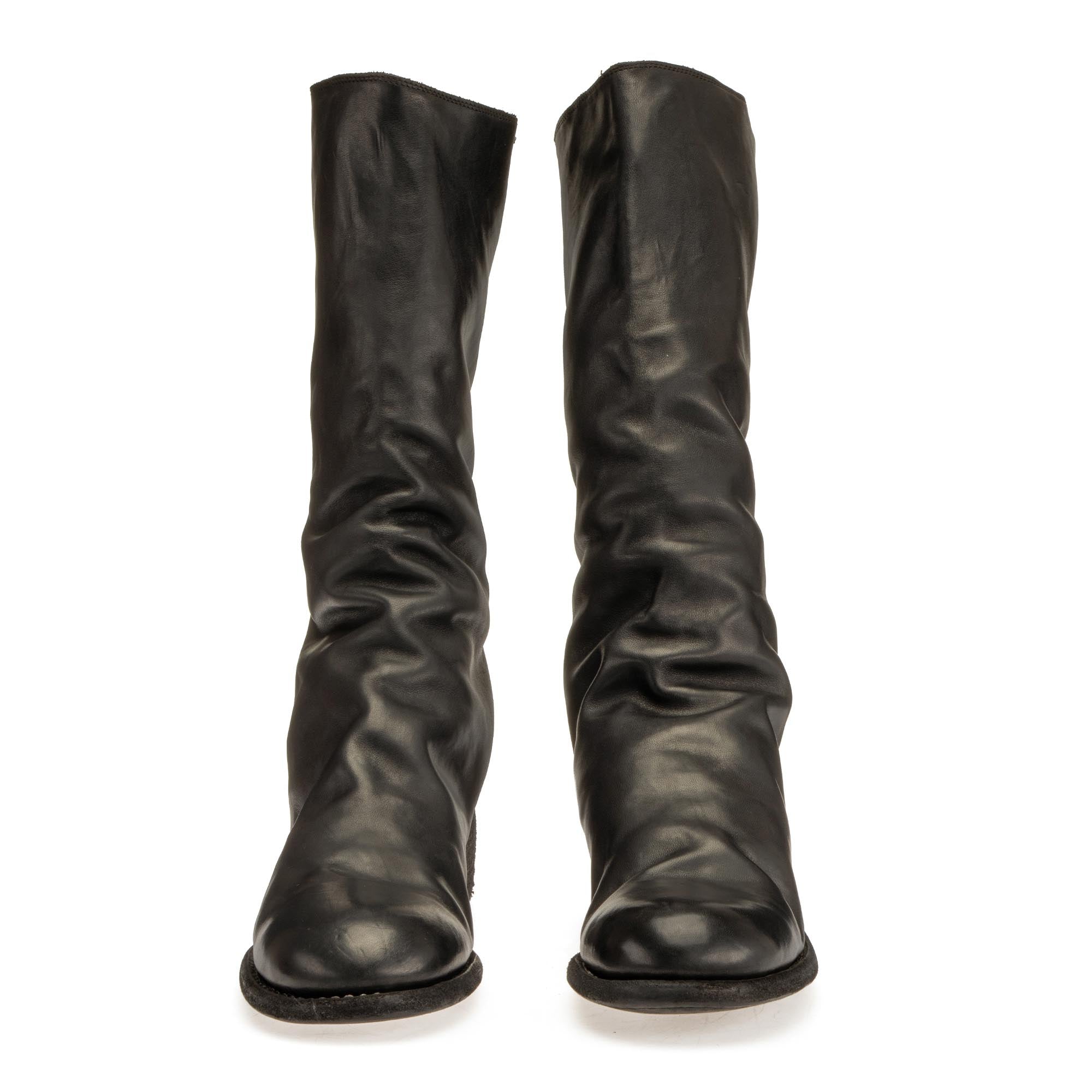 BACK ZIP HIGH BOOTS – GUIDI