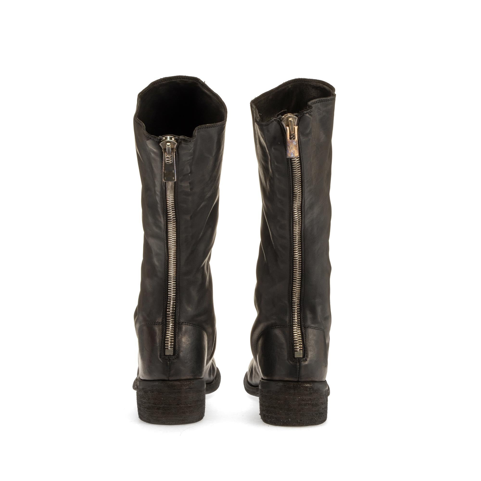BACK ZIP HIGH BOOTS – GUIDI