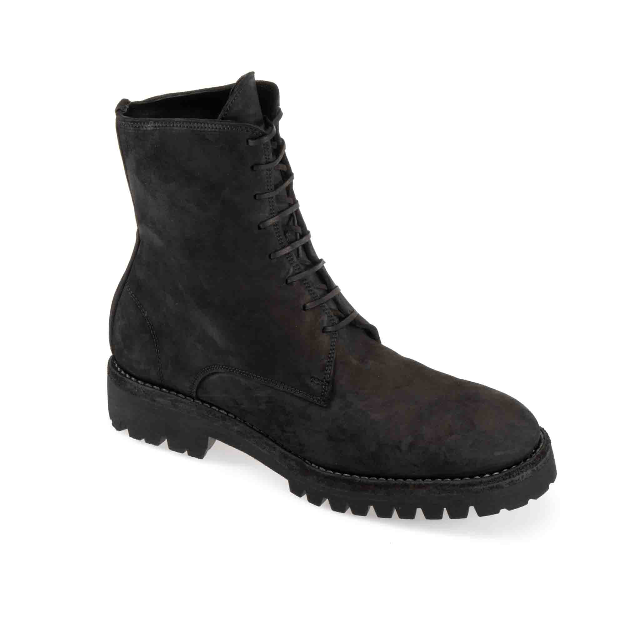 LACED UP BOOTS RUBBER SOLE – GUIDI