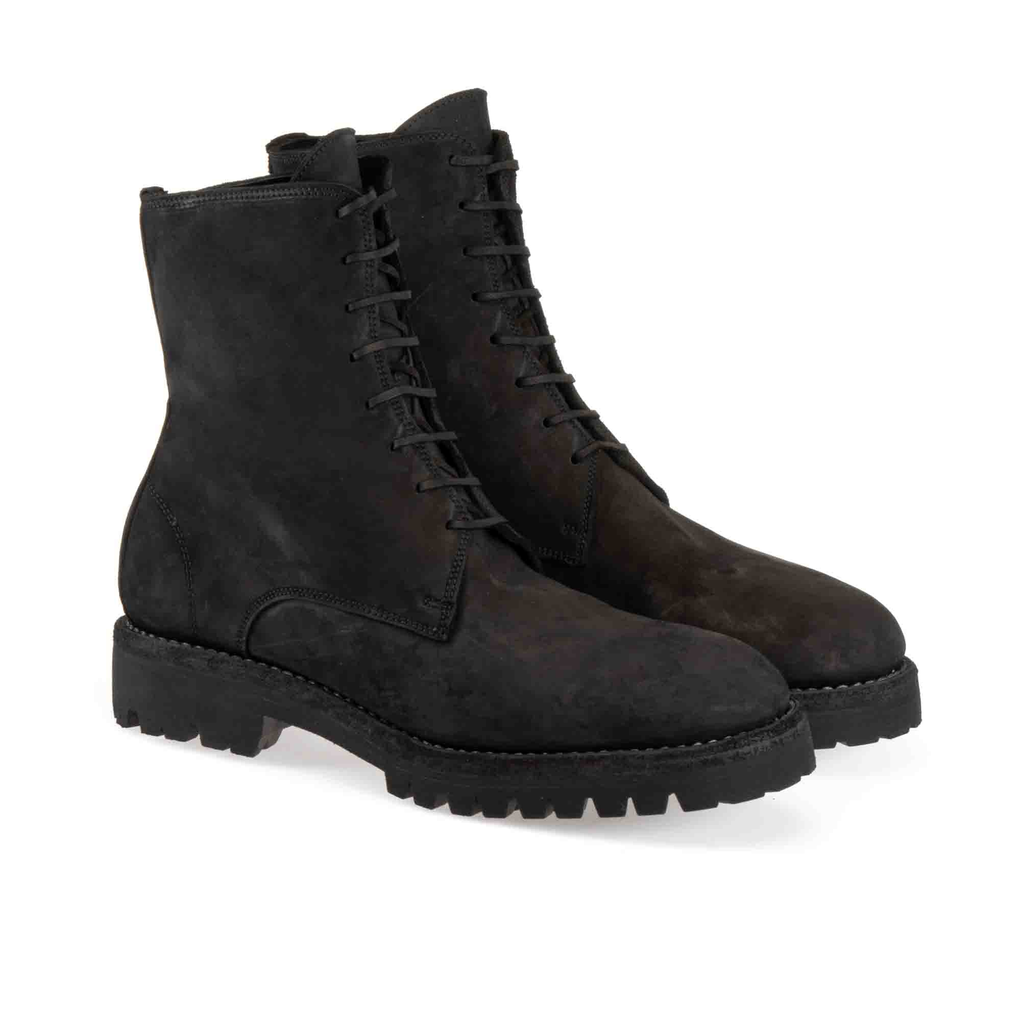LACED UP BOOTS RUBBER SOLE – GUIDI