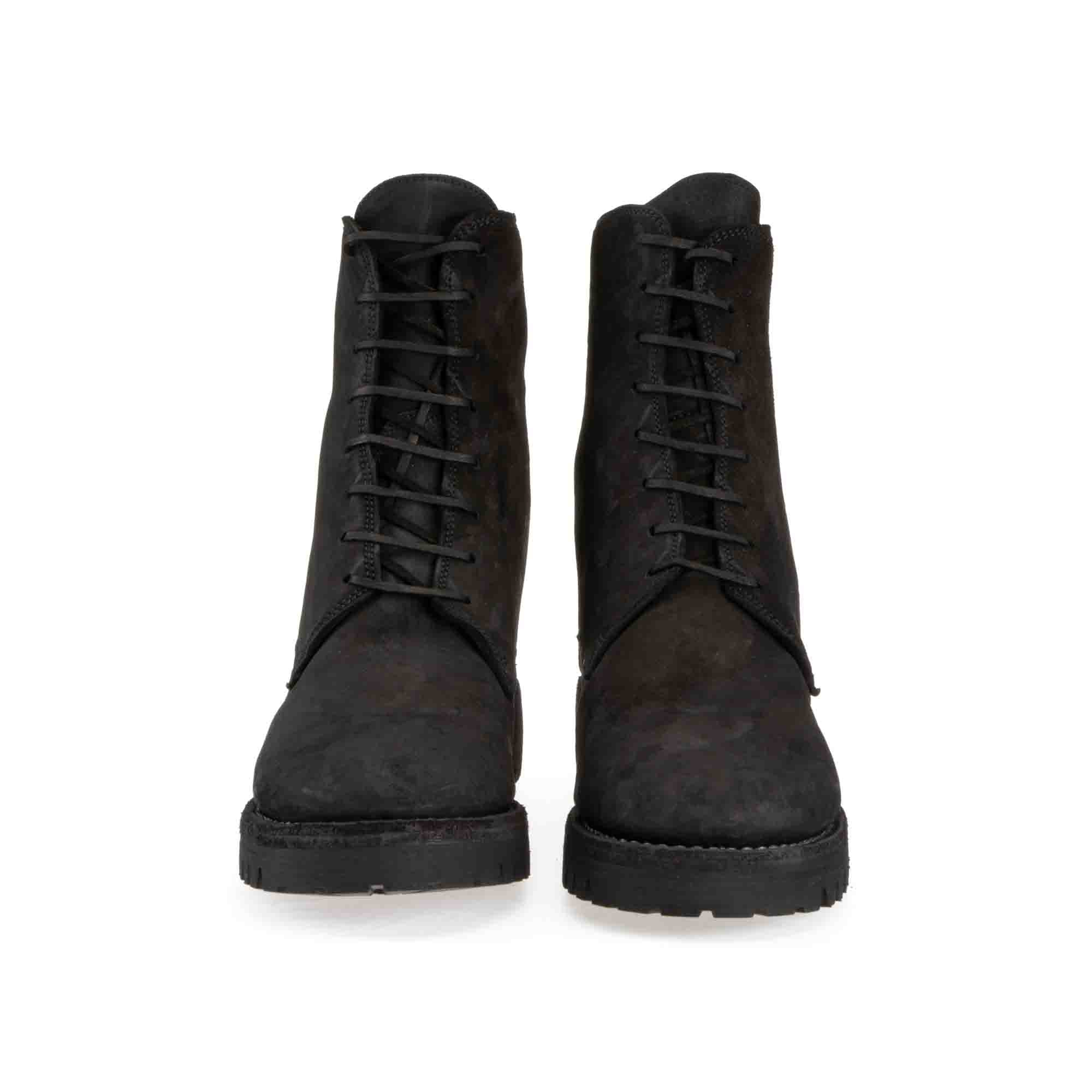 LACED UP BOOTS RUBBER SOLE – GUIDI