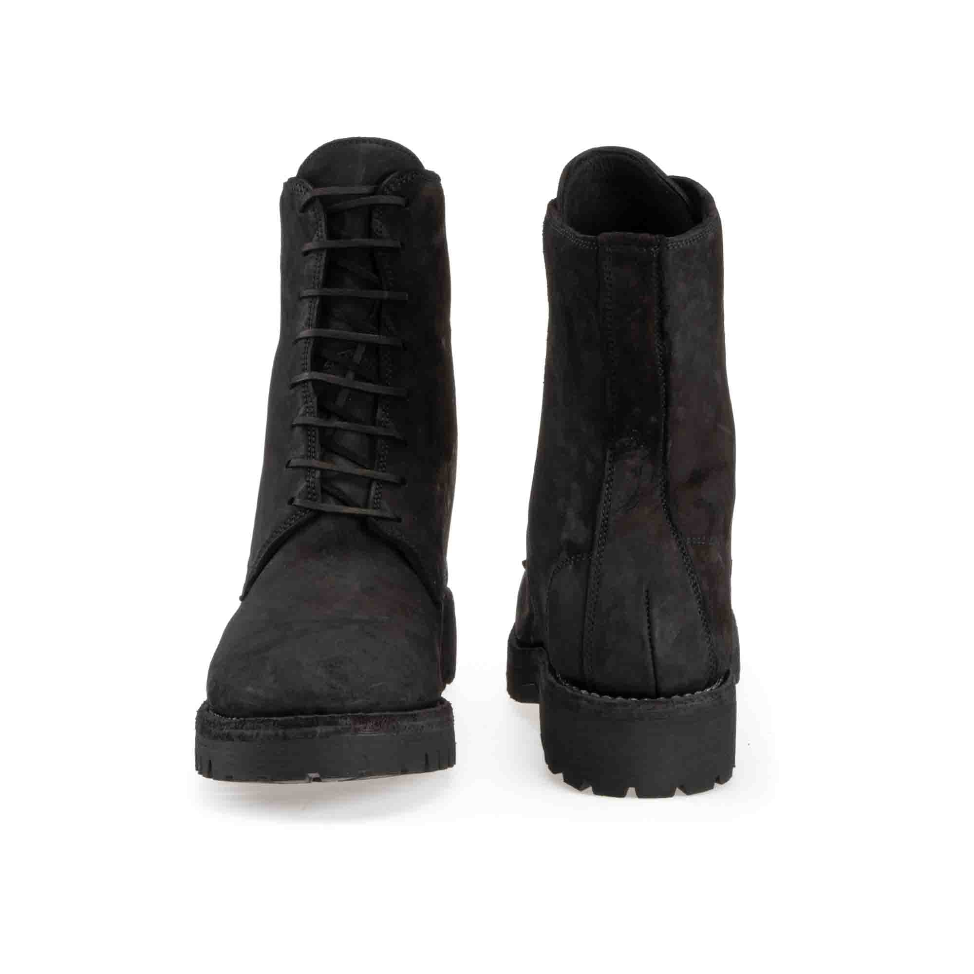 LACED UP BOOTS RUBBER SOLE – GUIDI