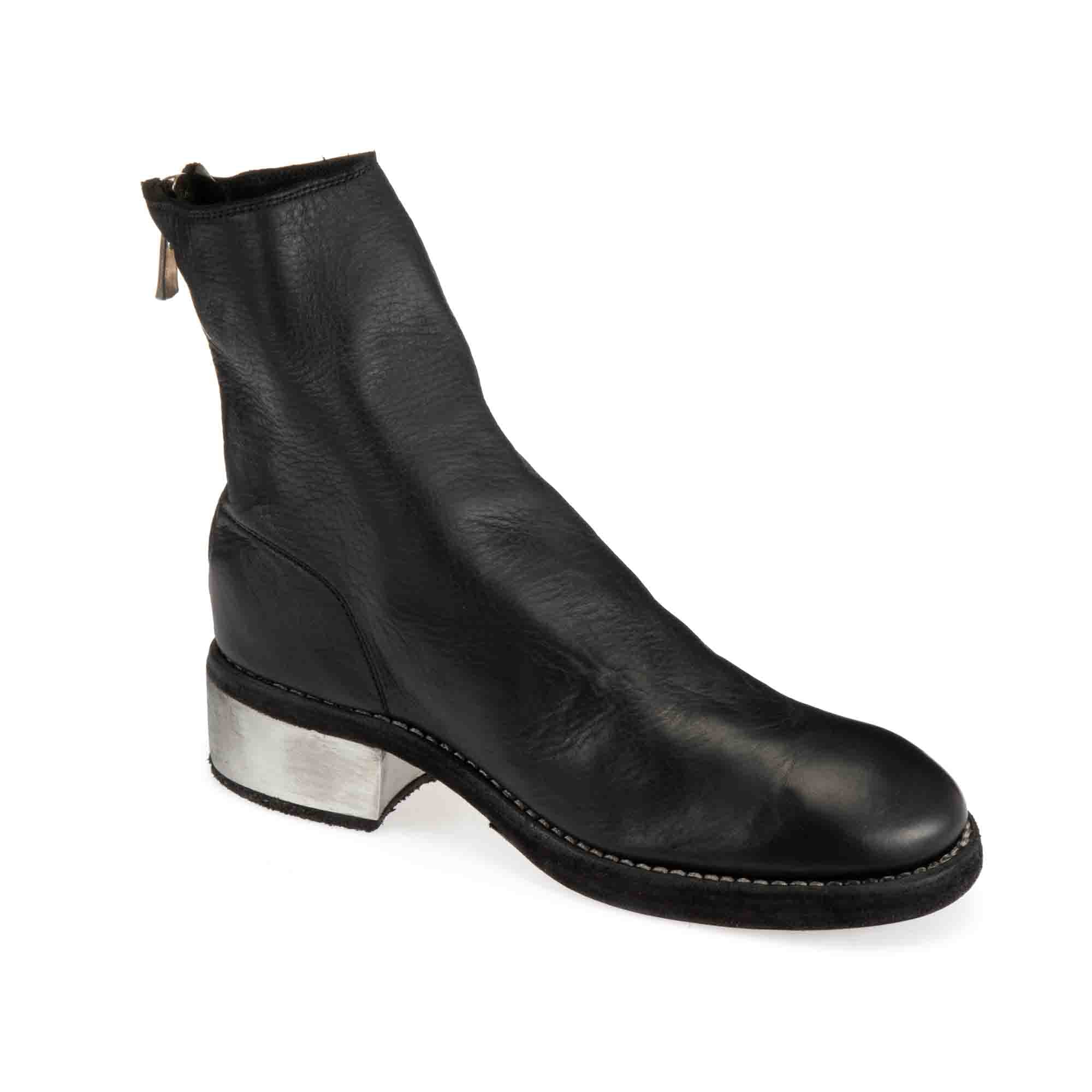 美品】GUIDI BACK ZIP BOOTS FOR DENHAM 42 BACK ZIP BOOTS, METAL HEEL – GUIDI