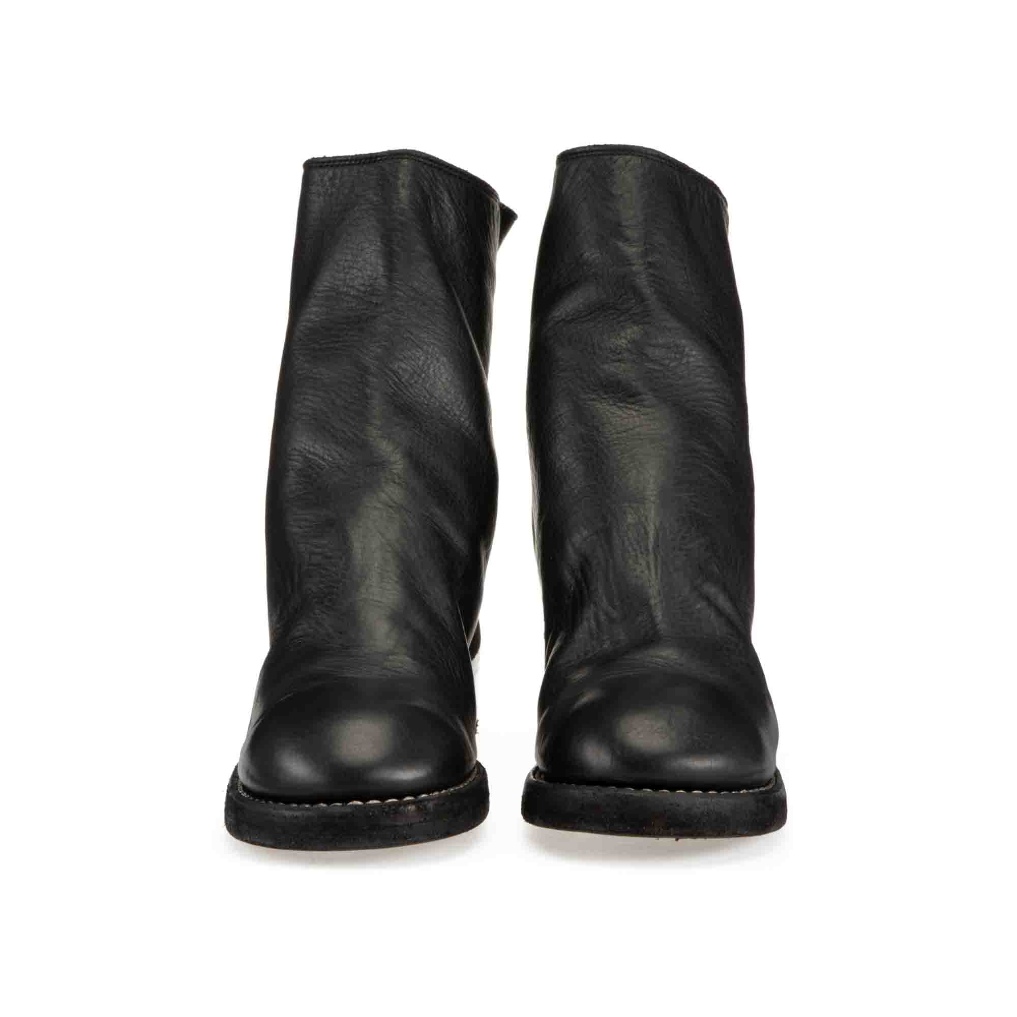 BACK ZIP BOOTS, METAL HEEL – GUIDI