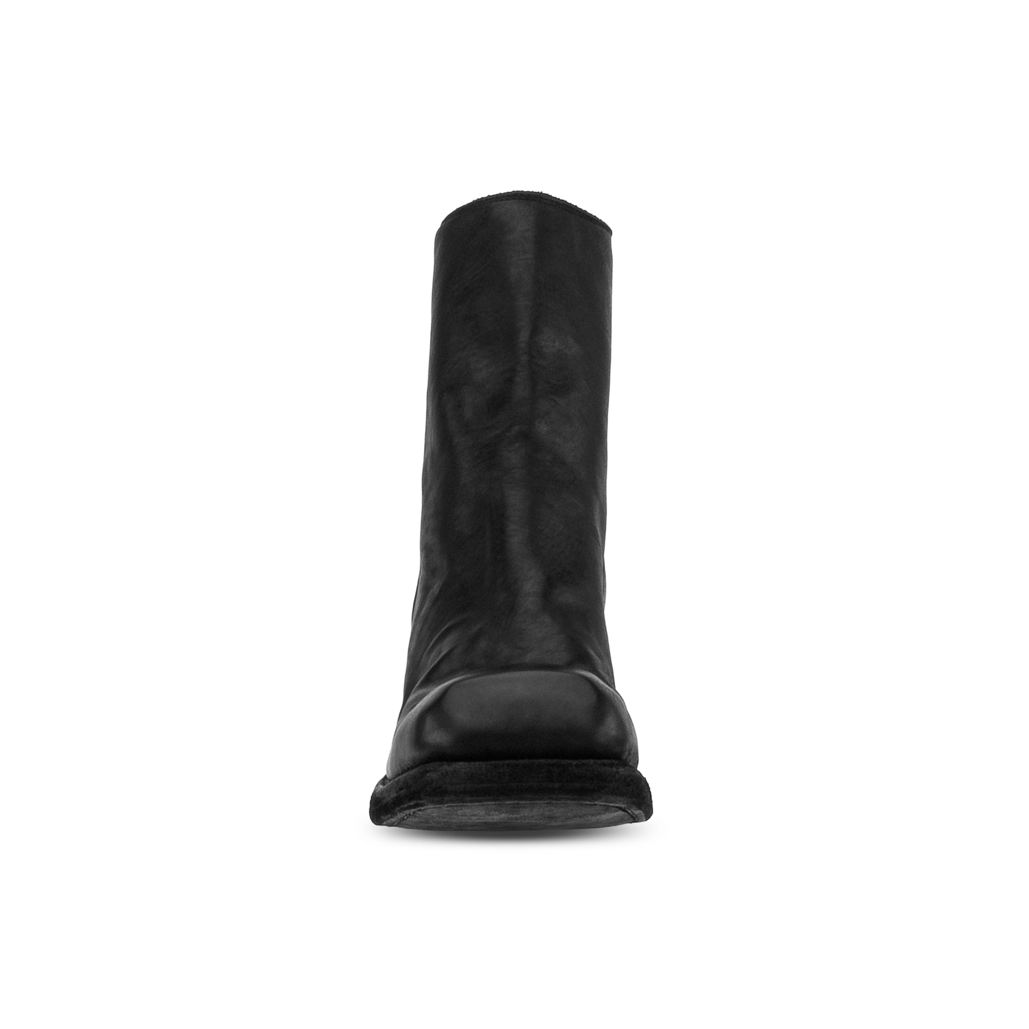 SQUARE TOE BACK ZIP BOOTS – GUIDI