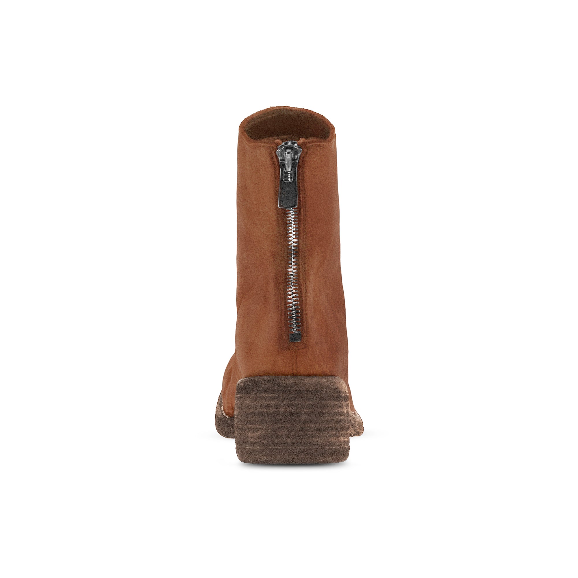 SQUARE TOE BACK ZIP BOOTS