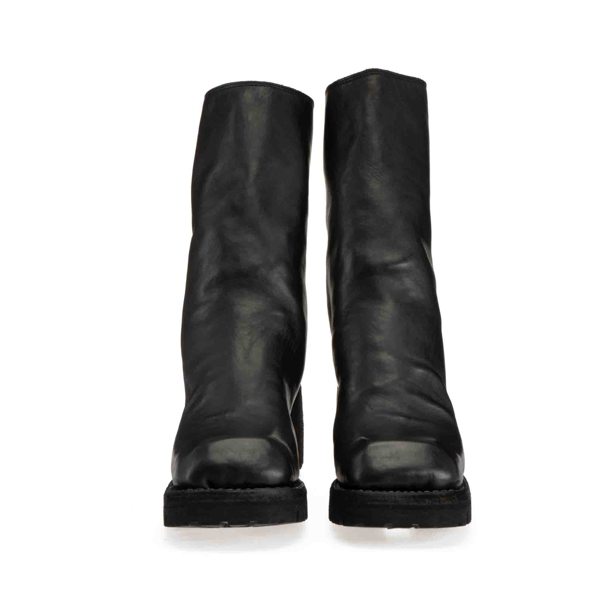 SQUARE TOE BACK ZIP MID BOOTS – GUIDI SQUARE TOE BACK ZIP MID BOOTS – GUIDI