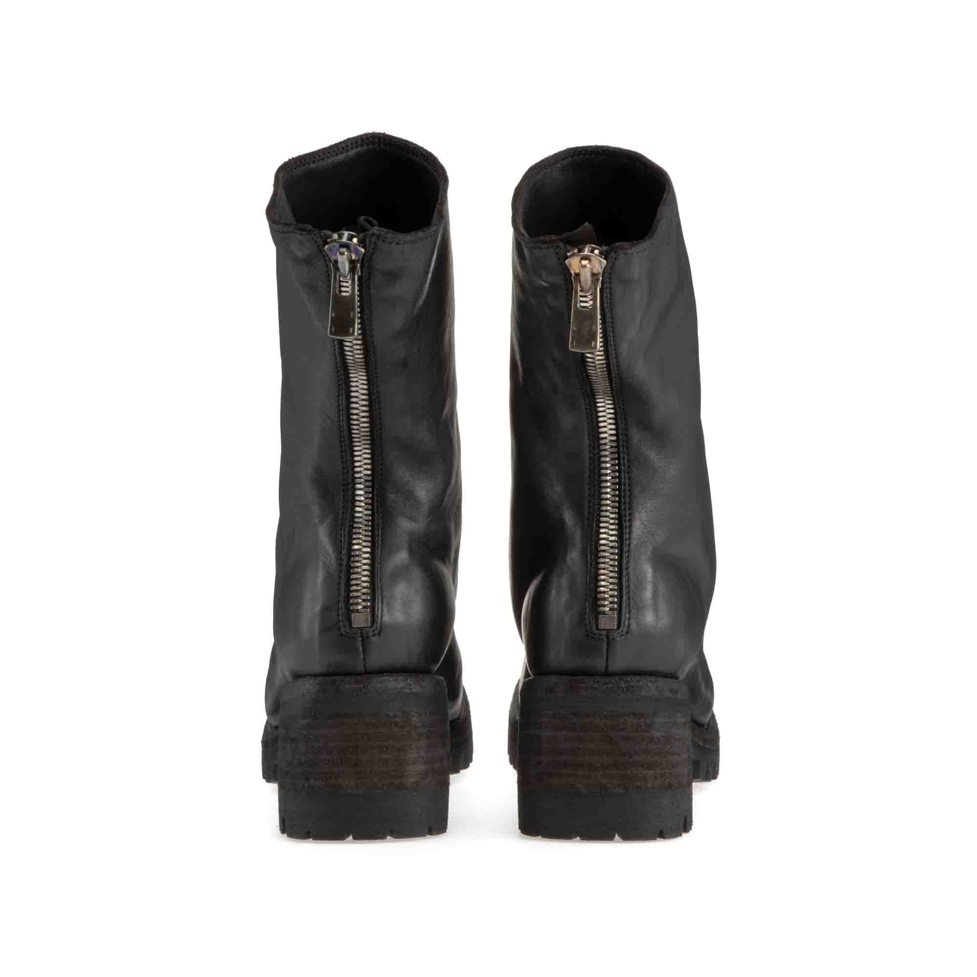 GUIDI グイディ 9088V スクエアトゥ ブーツ ブラック SQUARE TOE BACK ZIP MID BOOTS – GUIDI