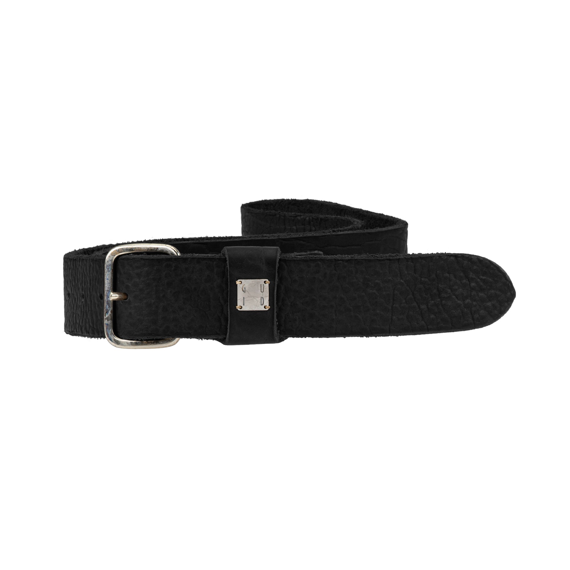 小物 GUIDI grained leather narrow long belt 予約】NARROW BELT BISON FULL GRAIN | GUIDI(グイディ