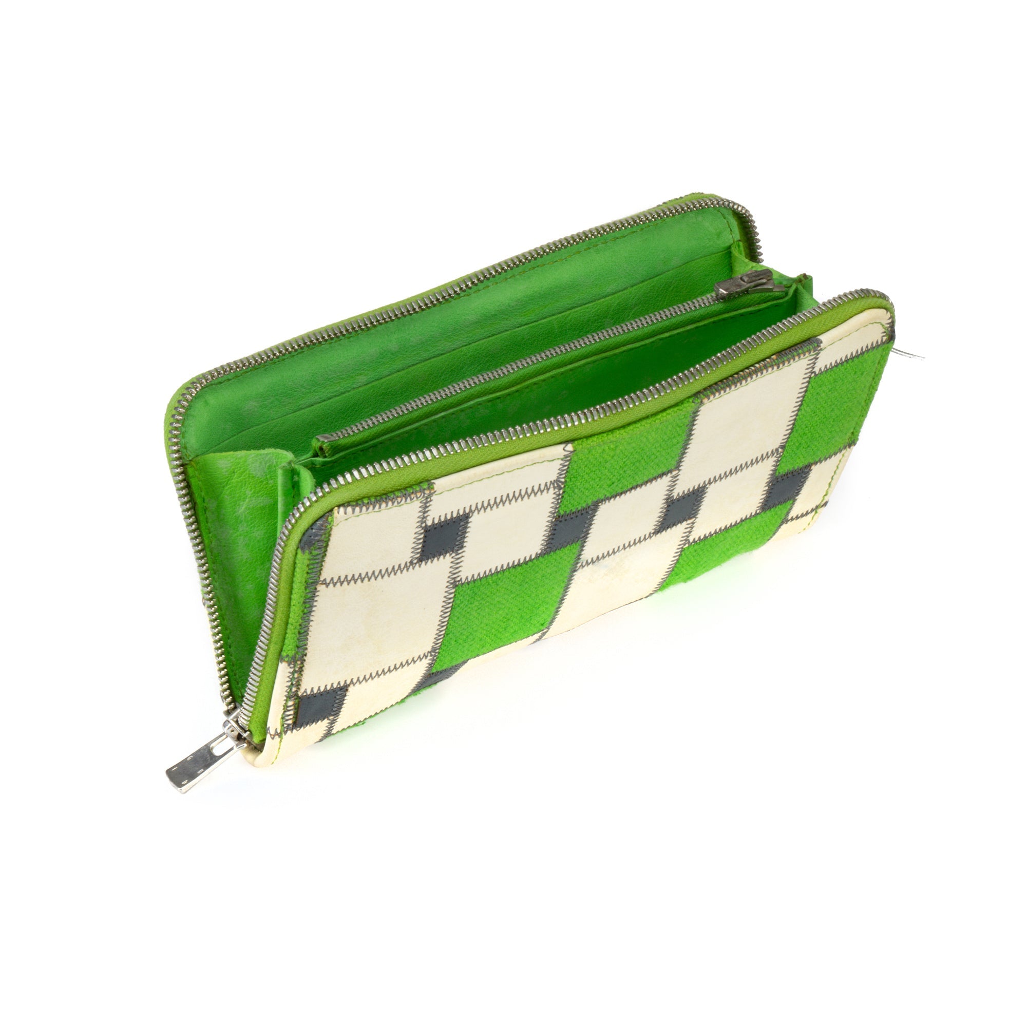 ZIPPERED PATCHWORK WALLET