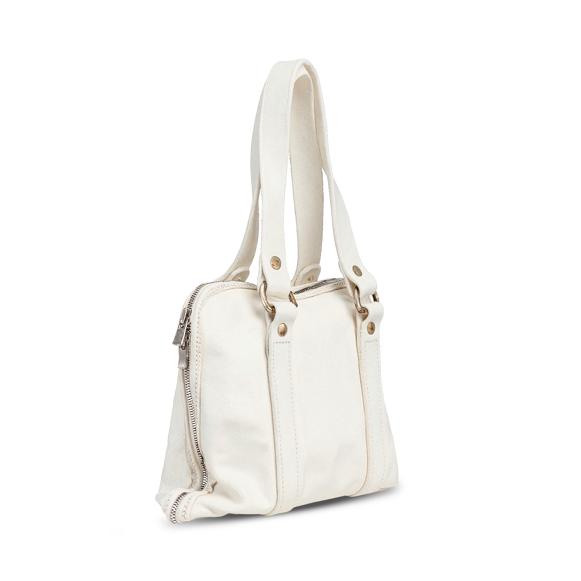 SMALL LEATHER HANDLE BAG