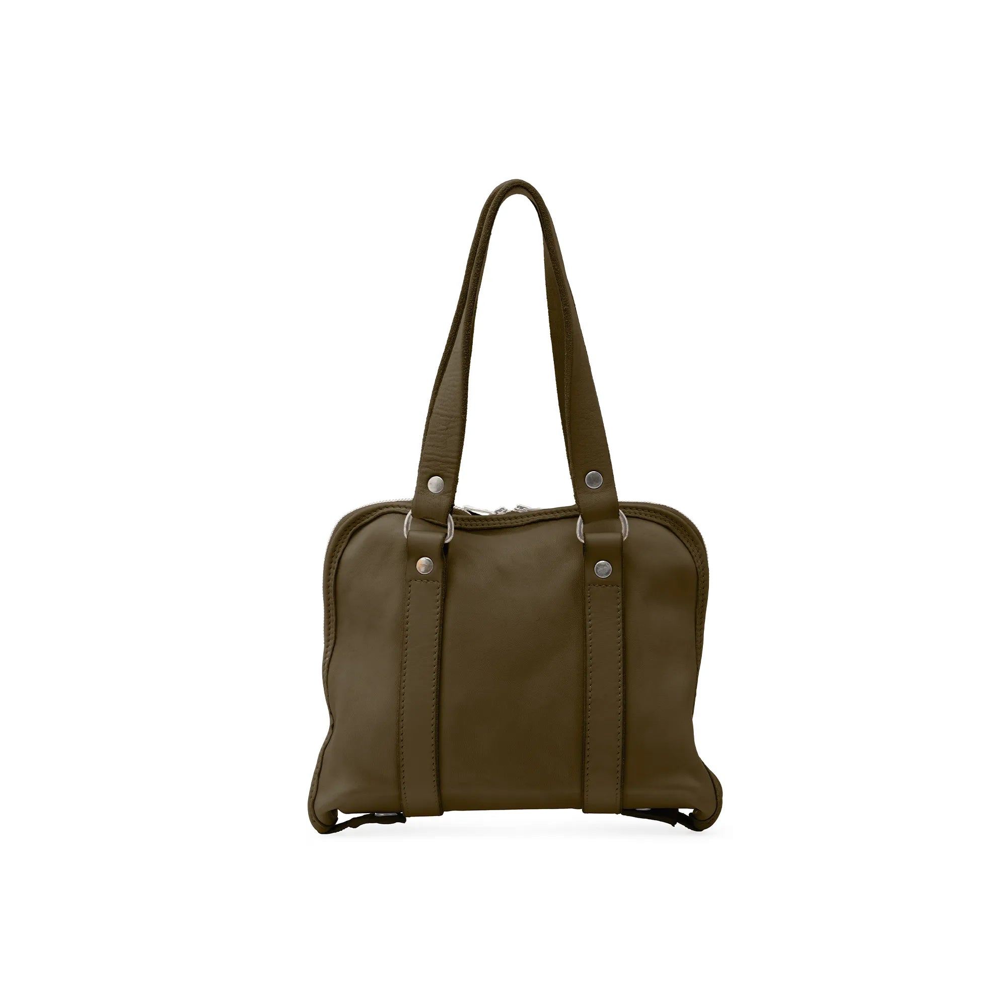 SMALL LEATHER HANDLE BAG
