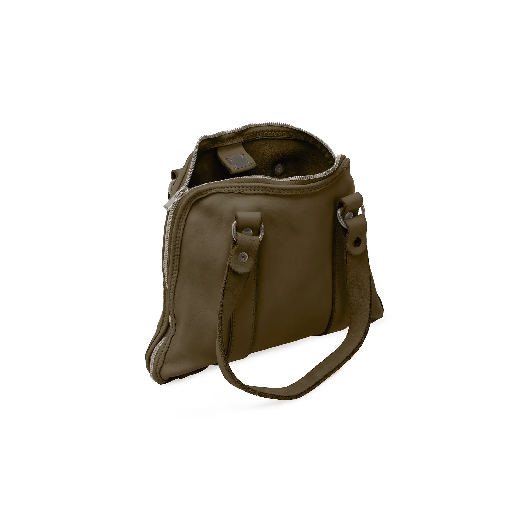 SMALL LEATHER HANDLE BAG