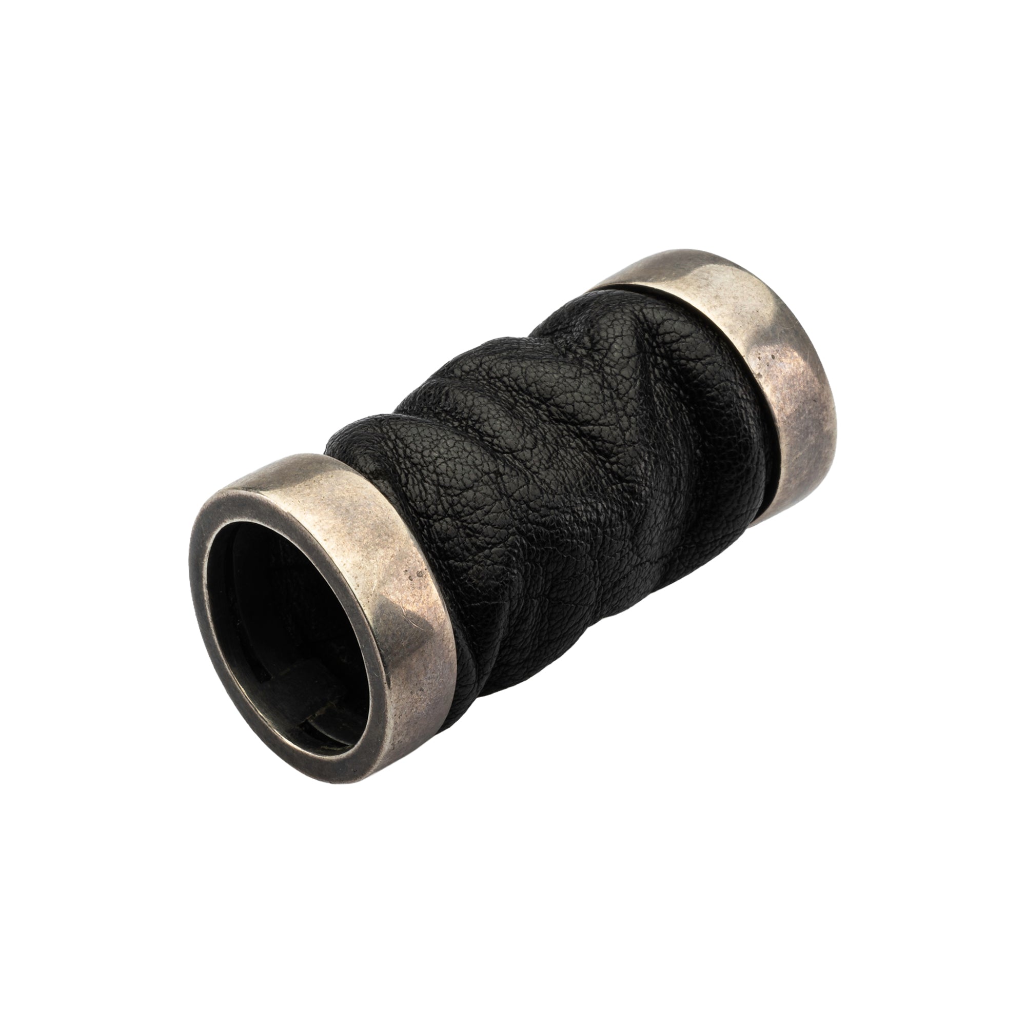 RING WITH LEATHER DETAILS – GUIDI