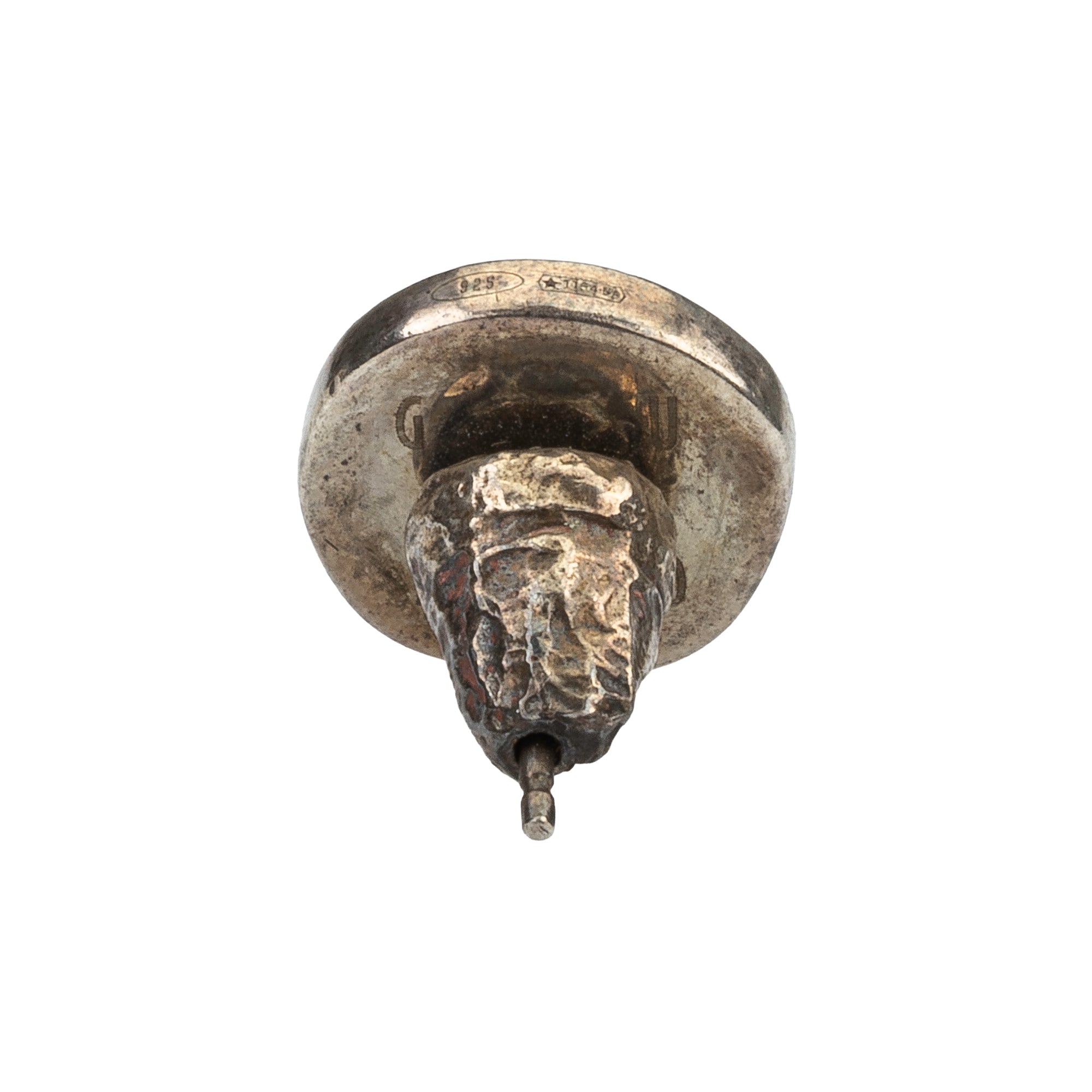 MONO EARRING WITH LEATHER DETAILS