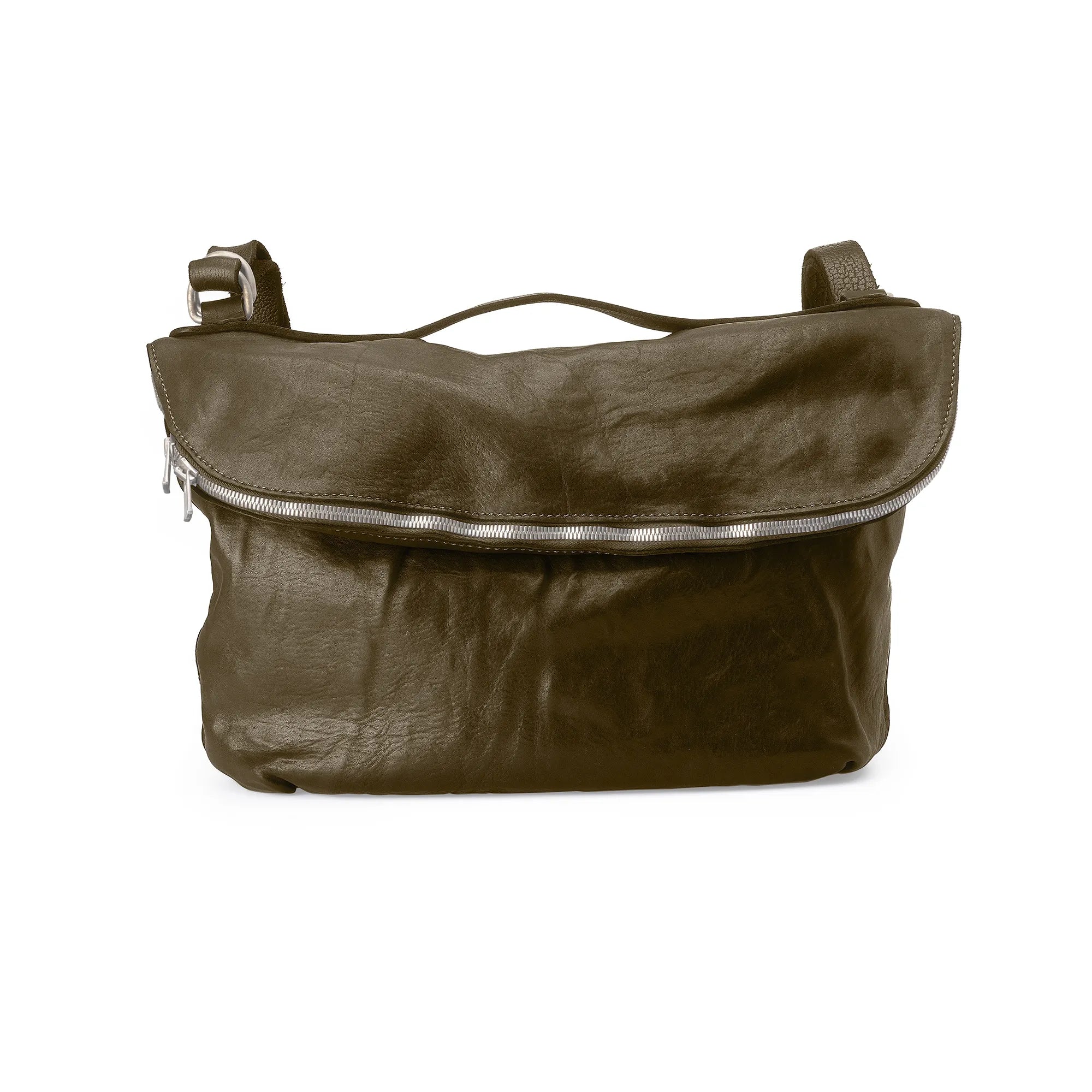 LEATHER MESSENGER BAG