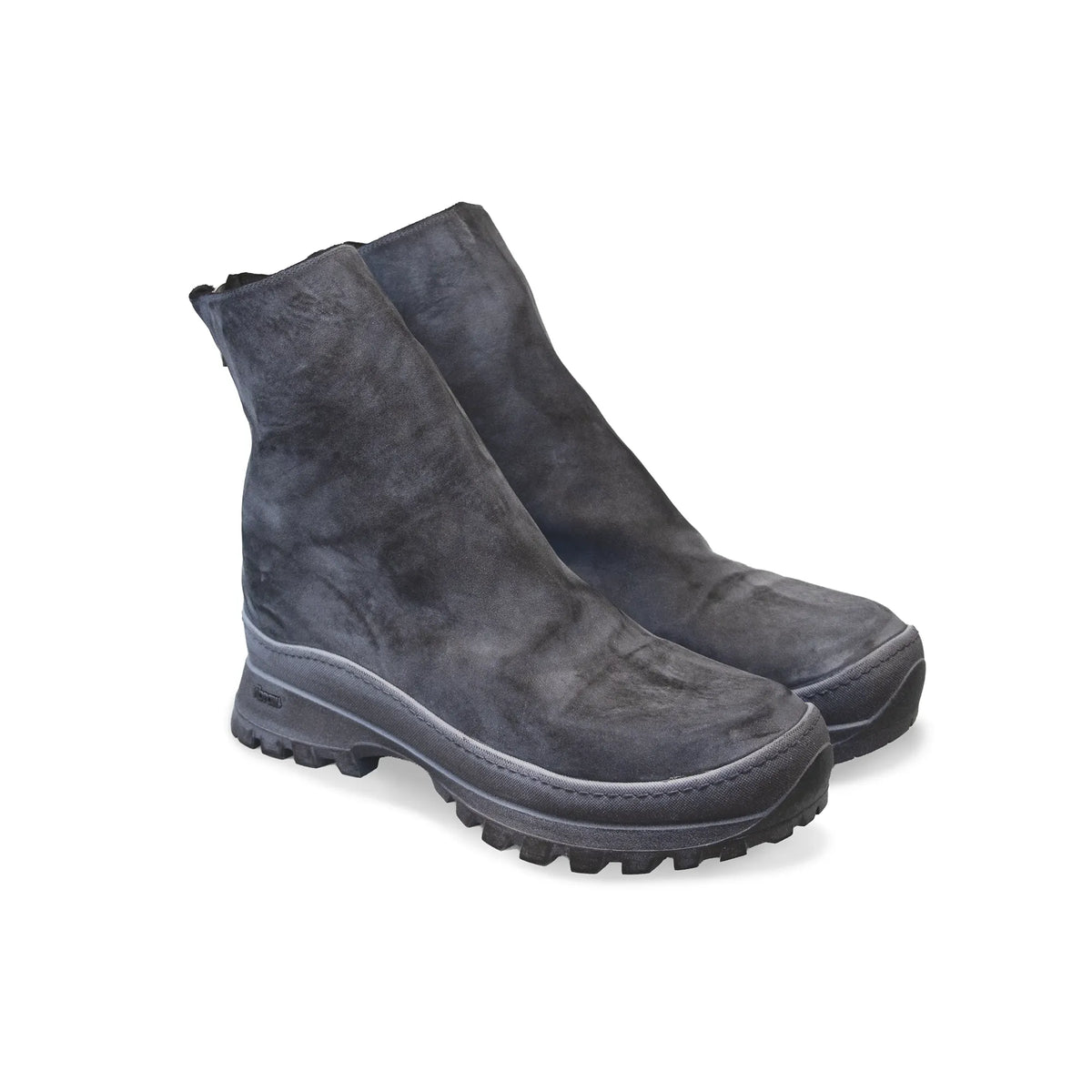 BACK ZIP LOW BOOTS