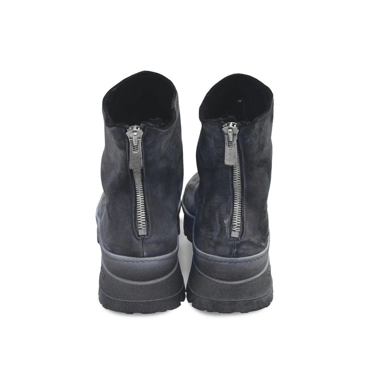 BACK ZIP LOW BOOTS
